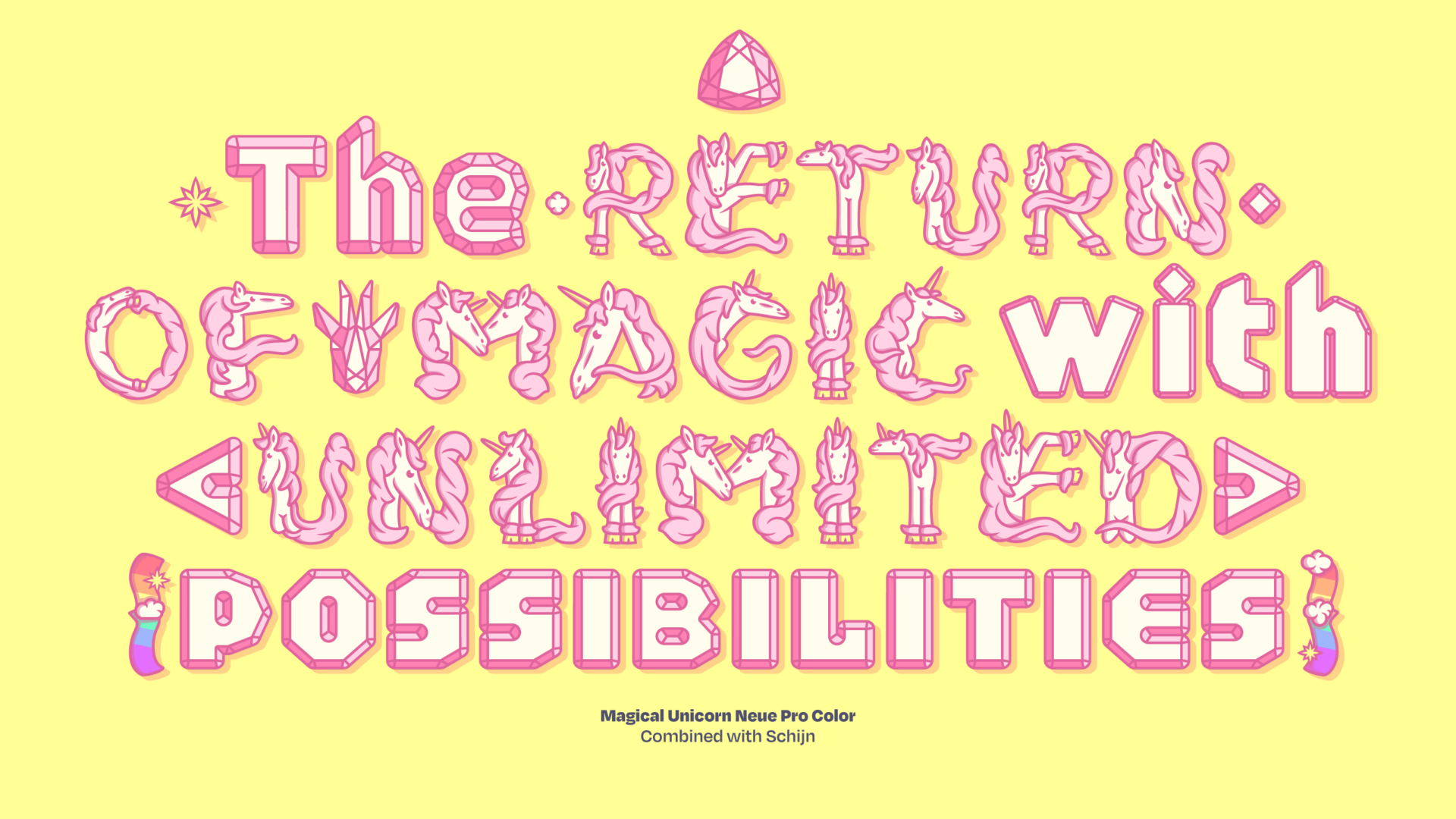 Text set in Magical Unicorn Pro