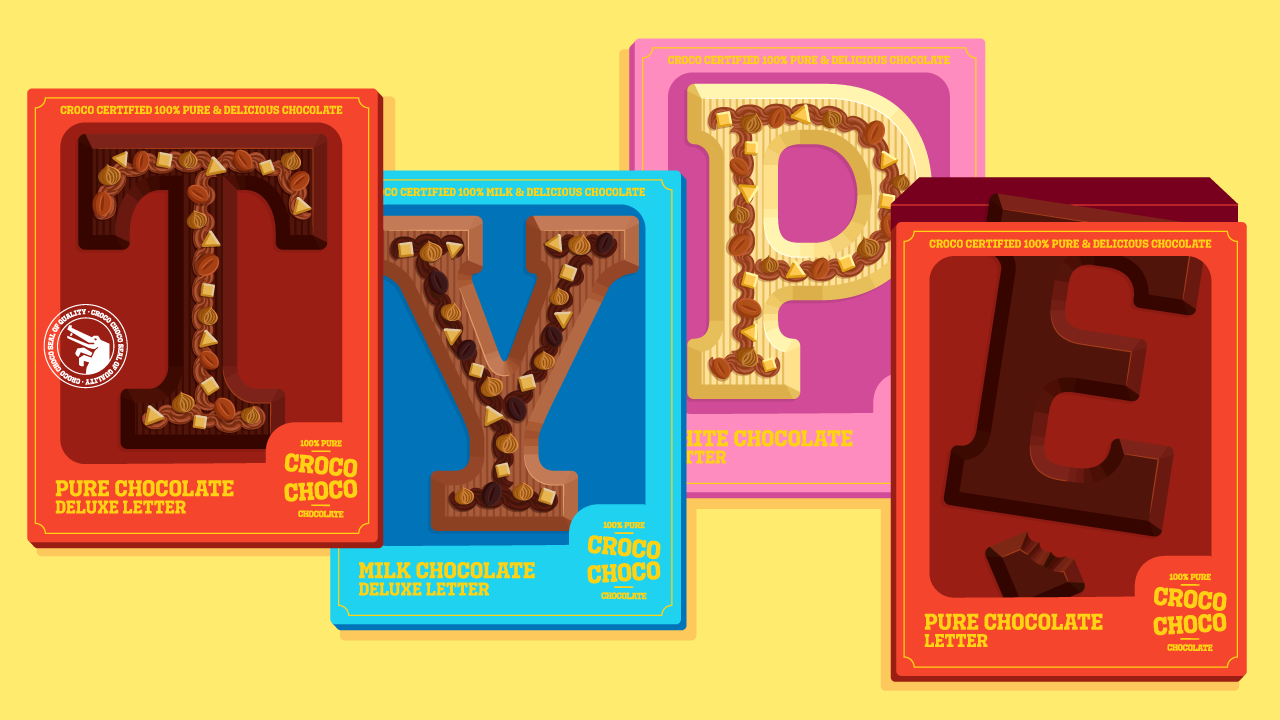 Niklaas, the chocolate letter font