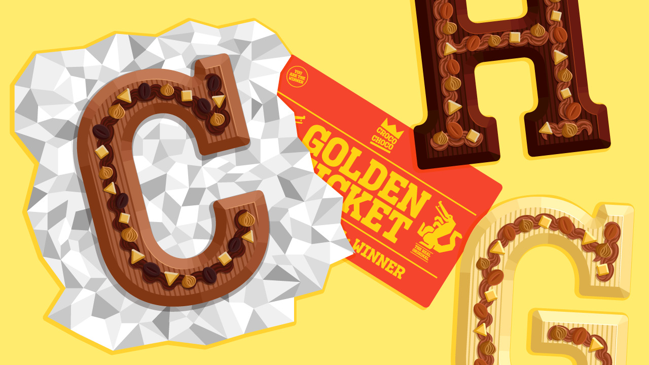 Niklaas, the chocolate letter font