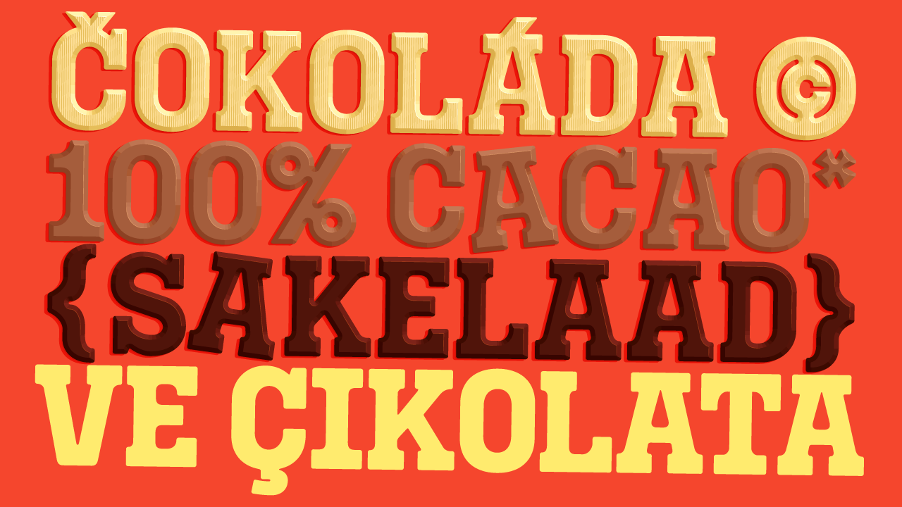 Niklaas, the chocolate letter font