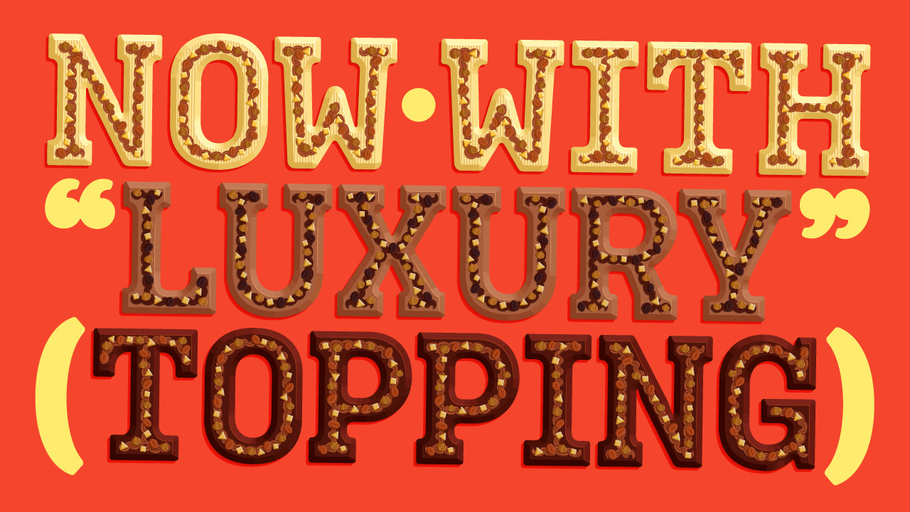 Niklaas, the chocolate letter font
