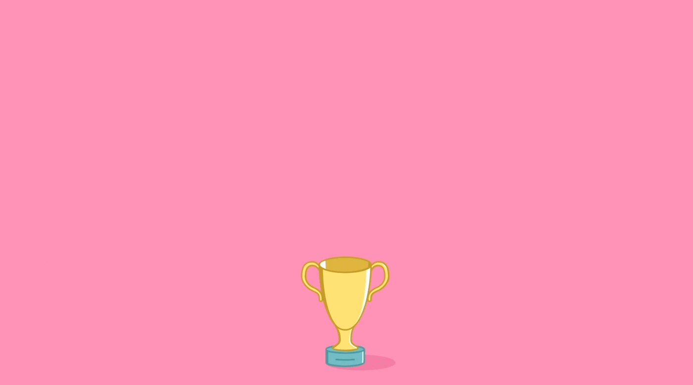 Variable font trophy cup